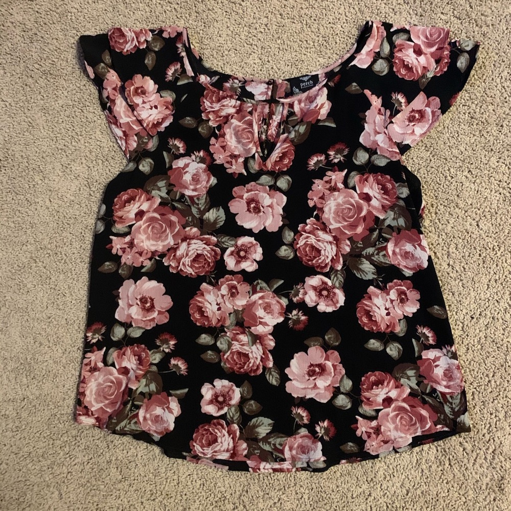 EUC Perch by Blu Pepper 2xl floral top